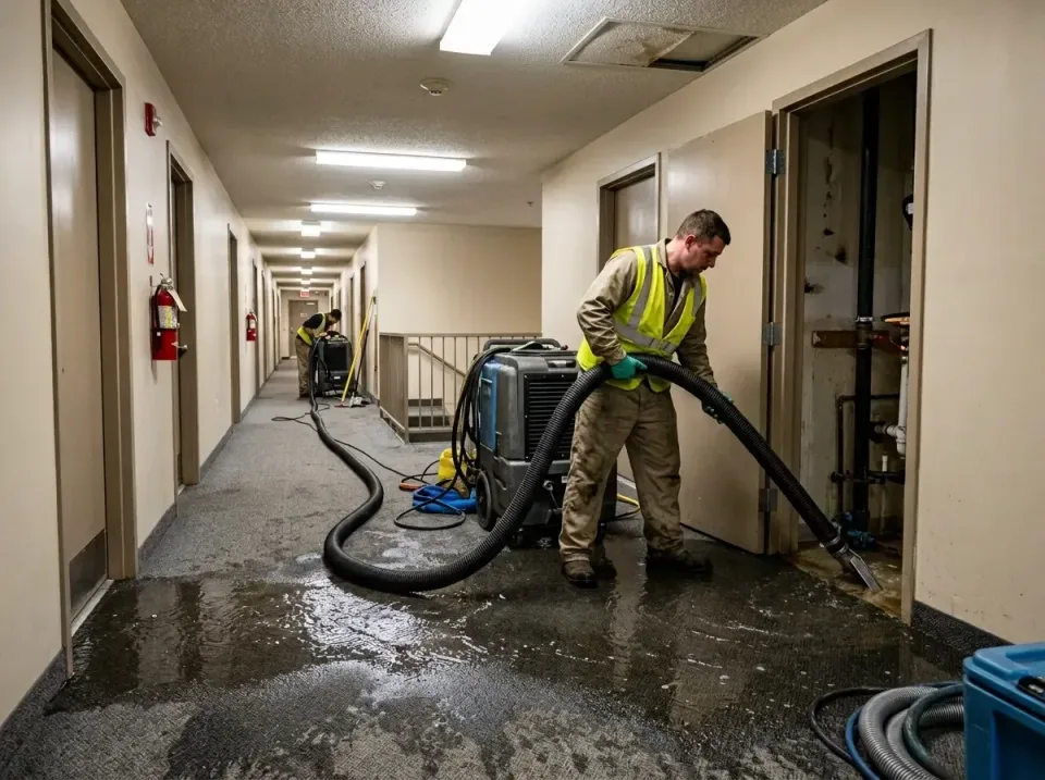 multi-unit-apartment-hallway-f-005 — frequently asked questions, Emergency Burst Pipe Water Extraction & Removal in Sherrelw…